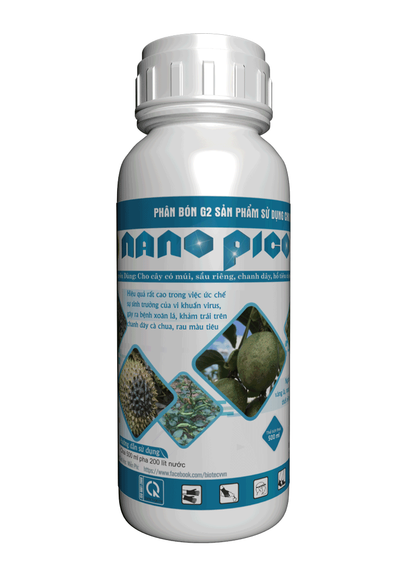 Thuốc đặc trị xoăn đọt, thụt đọt, ngăn ngừa vi rút, thân mặt dẫn - NANO PICO 